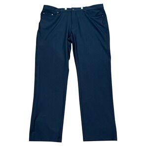 Greg Norman Pants Mens 38x30 Navy Blue Stretch Waistband  5‎ Pocket Performance